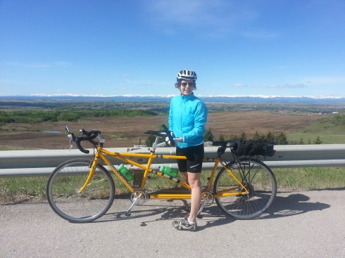 Last ride on a clear morning west of Calgary