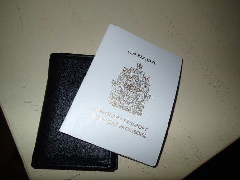 New wallet and the Papal (its white and was comes from Rome) passeporto